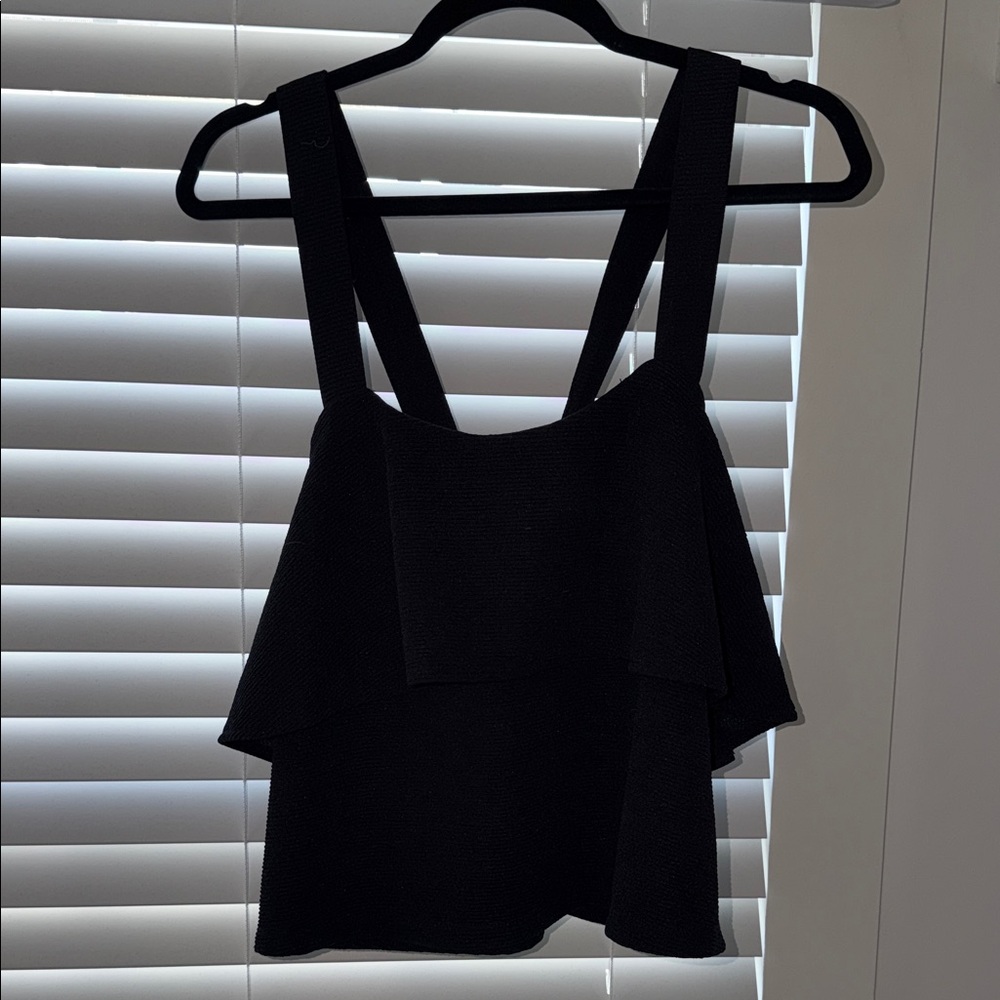 Madewell Black Layered Camisole Top